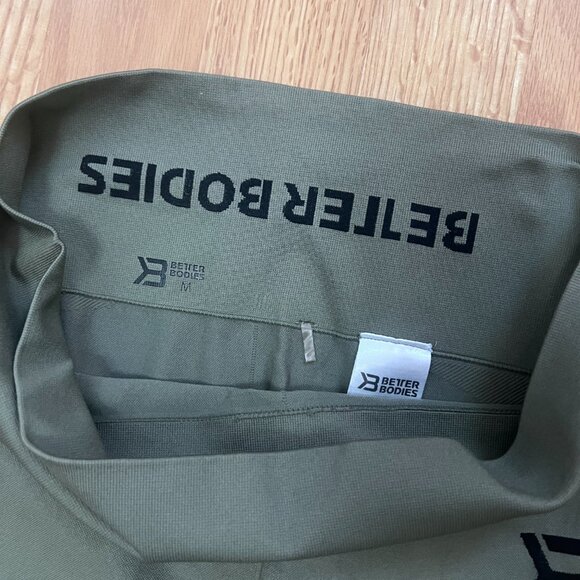 Better Bodies - Green Waverly Tights - Medium - Picture 4 of 6